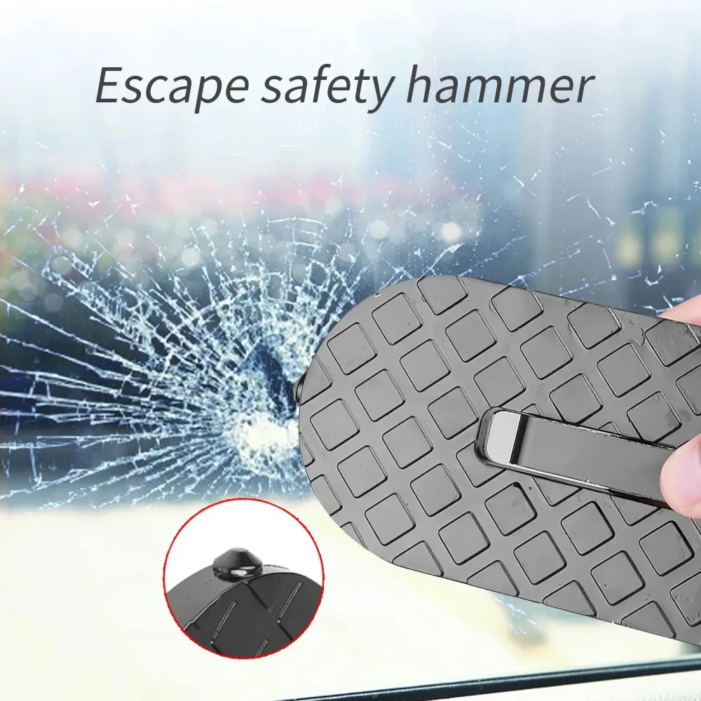 Foldable Aluminum Car Door Step with Multifunction Safety Hammer