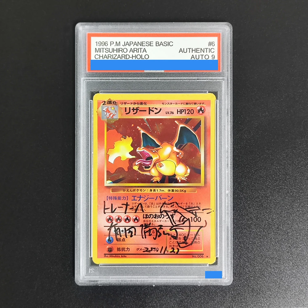 DIY Japanese TCG Holo Charizard Artist-Signed Collectible Gem Mt 10 Card