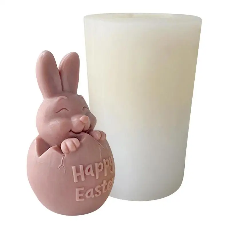 

Easter Bunny Candle Mold 3D Rabbit Candle Silicone Molds Epoxy Resin Mould Tool For Crafts Making Easter Bunny Resin Bunny Mold