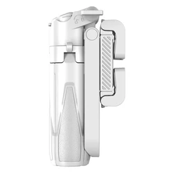 Compact Bluetooth Selfie Stick Tripod with 360° Rotation and Remote Control (White)