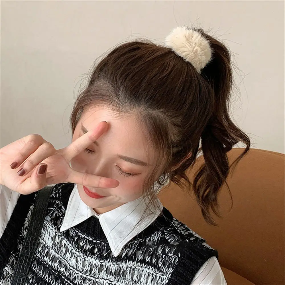 Faux Rabbit Fur Hair Bands for Women and Girls