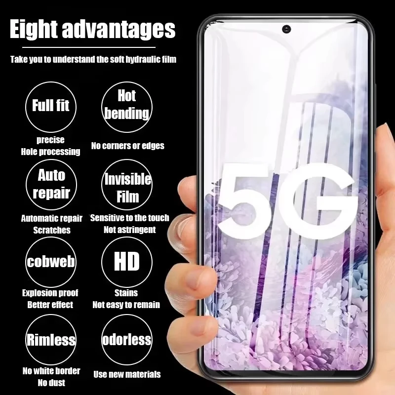 1-5 pezzi pellicola idrogel a copertura totale per Samsung A55 5G A54 A53 A52 A35 A34 A33 A32 A31 A25 A22 A14 A13 A05 A04 A03 protezioni schermo - immagine 6