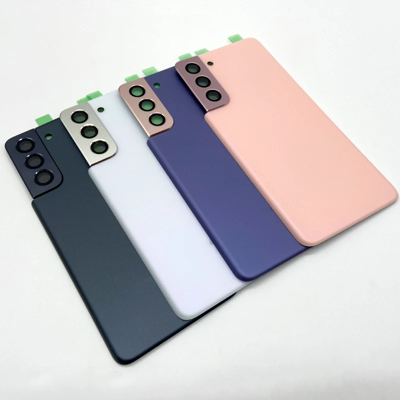 Samsung Galaxy S21 Battery Back Cover Glass Panel Housing Case Rear Door + Camera Lens Replace G991B G991U G991W 5G