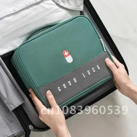 

Large-capacity Portable Medicine Box Thickened Home Storage Bag, Cloth Box, Multi-functional Layered Cloth Box