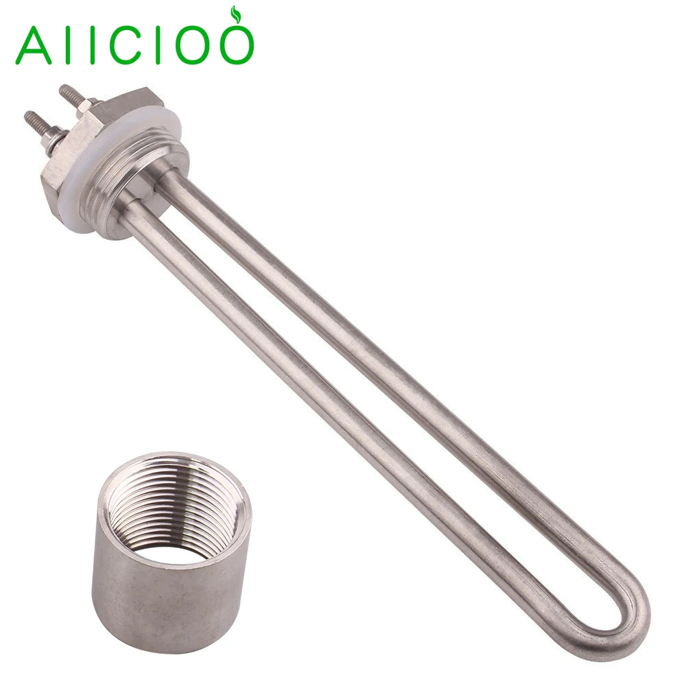 220V 500w/750w/1000w 1.5kw DN25 Heater Stainless Steel Immersion Water  Heating Element with 1BSP Thread 32mm - AliExpress