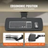 Keyboard Tray Under Desk, Height and Angle Adjustable Ergonomic Keyboard/Mouse Tray Under Desk, Large 25x9.8 inch Slide-out Comp 2
