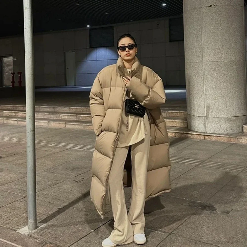 Long down jacket women new super long knee to ankle Korean thickened fashion winter jacket down jacket women winter coat women