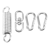 Stainless Steel Swivel Mount Chain With Carabiners And Spring, 1000Lbs Capacity For Heavy Bag, Gym Swing, Hammock 1