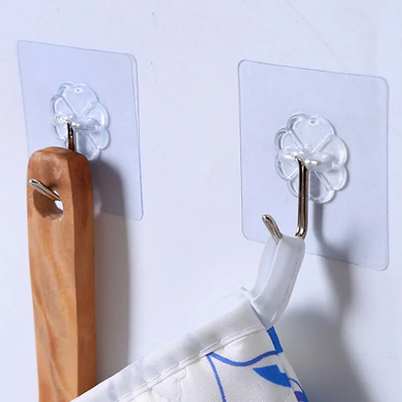 

Multi-functional Non-trace Strong Hook Non-trace Wall Hanging Transparent Paste Coat Cap Door Key Single Hook Self-adhesive Hook