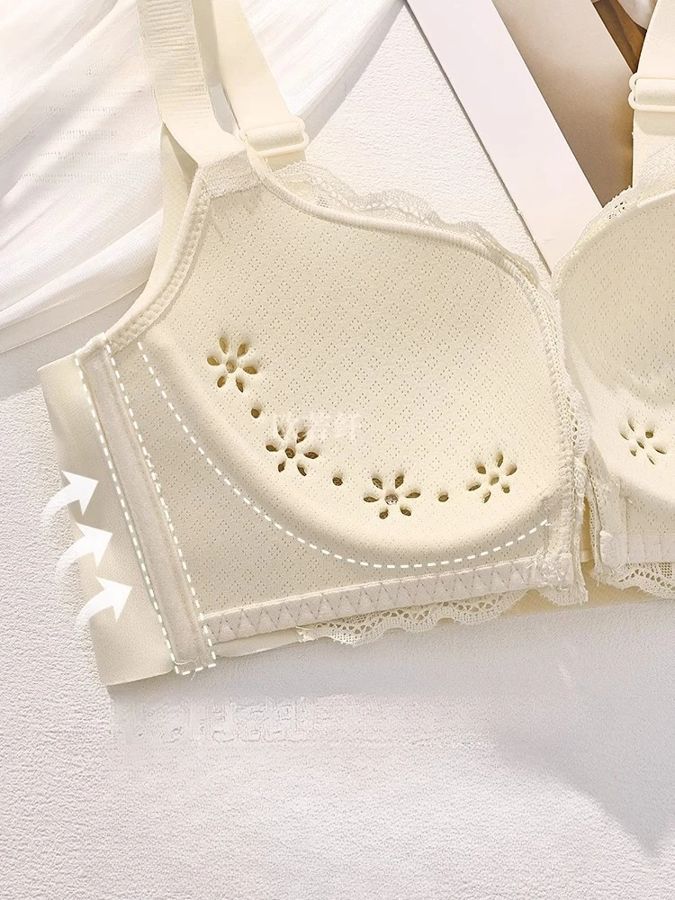 Minimizer Bra Plus Size Wire-free Front Closure Support For Women_voghion.com