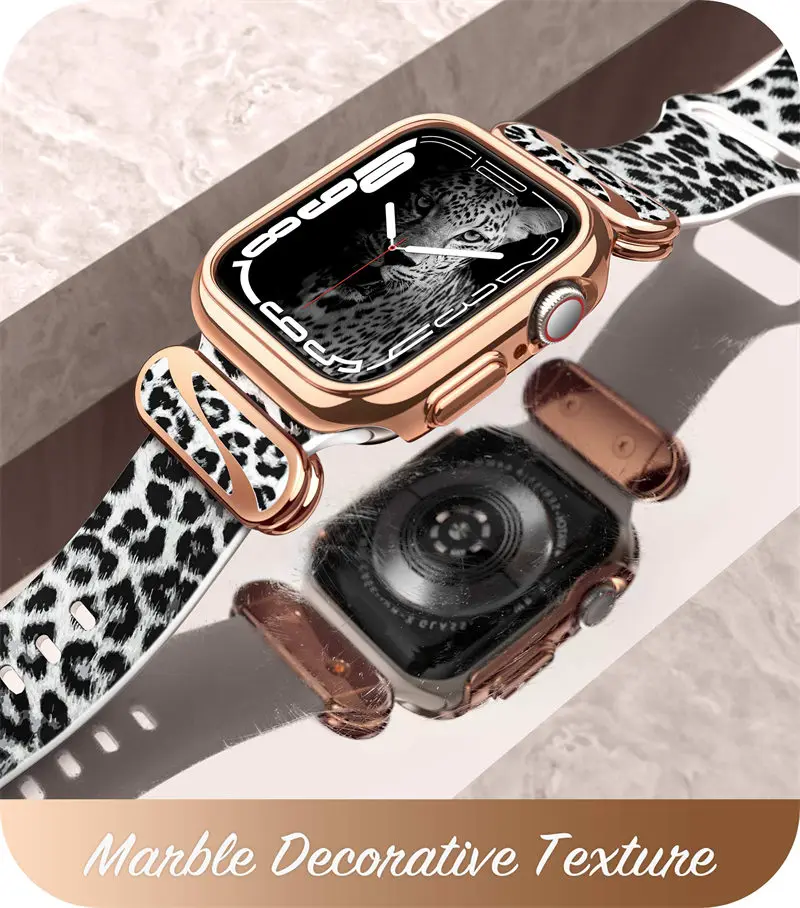 Case For Apple Watch 7/6/5/4/SE3/SE2/SE (40/41mm) I-BLASON Cosmo Luxe Series Stylish Protective Case with Adjustable Soft Strap