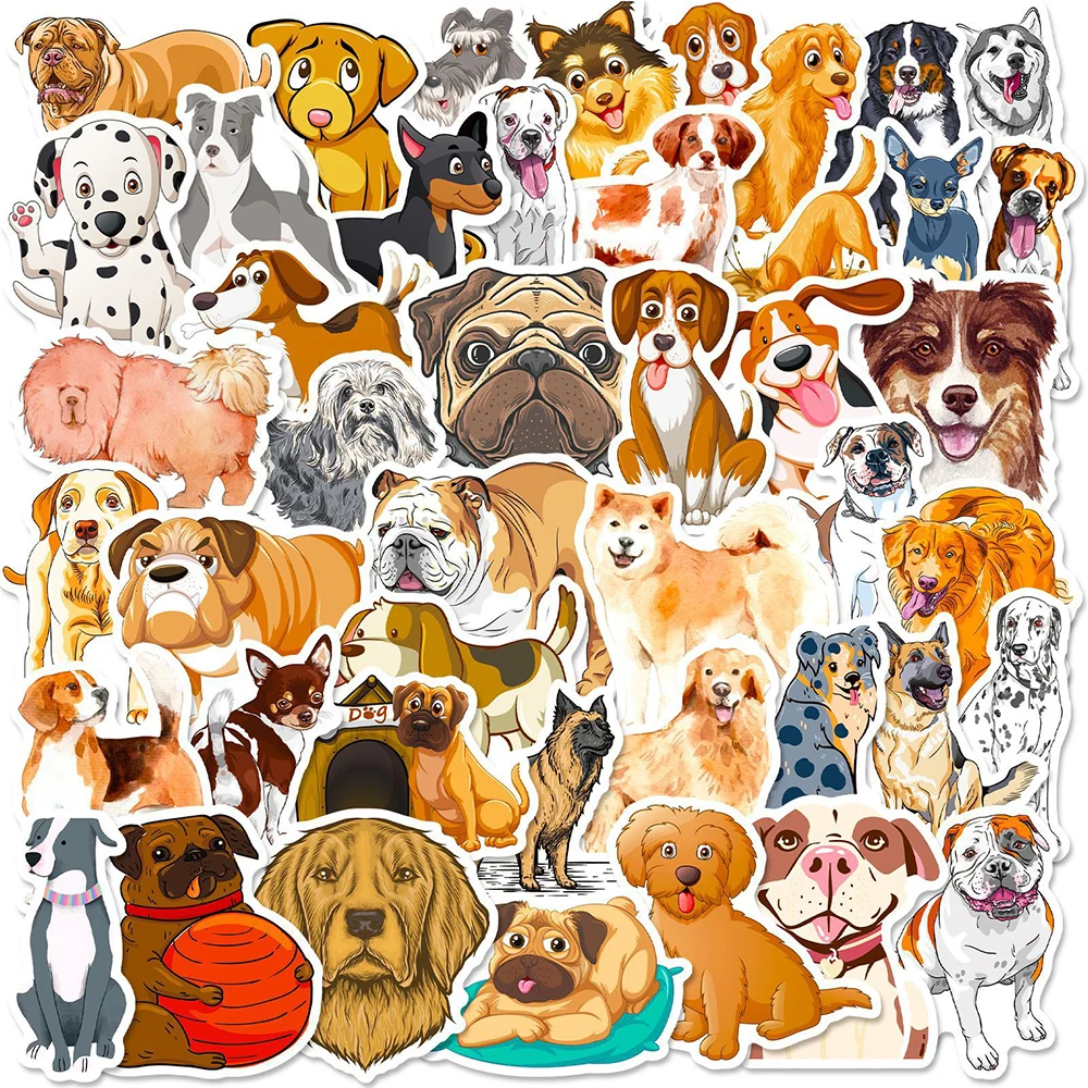 

10/30/50/100pcs Kawaii Dog Graffiti Waterproof Stickers Decals Laptop Suitcase Phone Guitar Diary Stationery Sticker Kids Toy