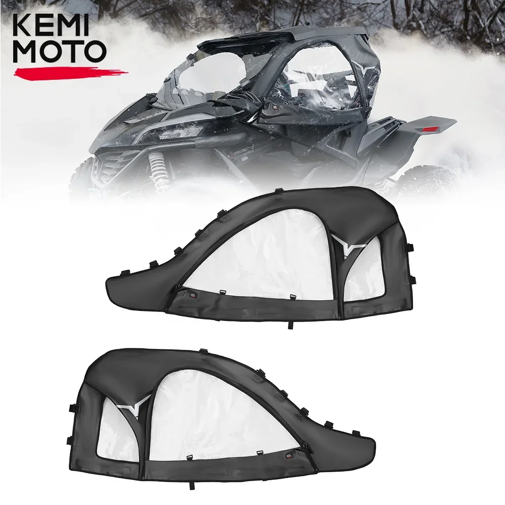 KEMIMOTO Soft Upper Door Set Kit UTV Doorstop Enclosure for CFMOTO for CF MOTO ZFORCE 950 1000 SPORT HO EX 2020-2024