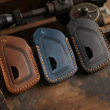Leather 5 Bottons For Cadillac CT4 CT5 Escalade Cadillac 2019 2020 2021 2022 Car Key Case Shell Fob Cover Keychain Accessories 1