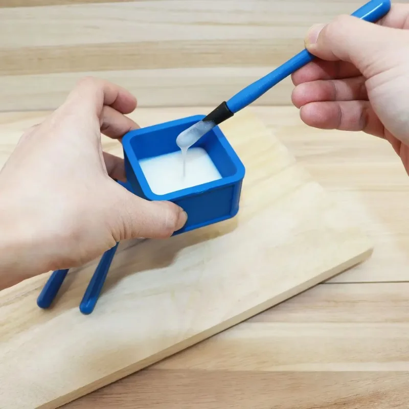 Woodworking Gluing Kit Silicone Glue Brush Kit 4pcs/Set Woodworking Glue Applicator Set Portable DIY Hand Tool Reliable