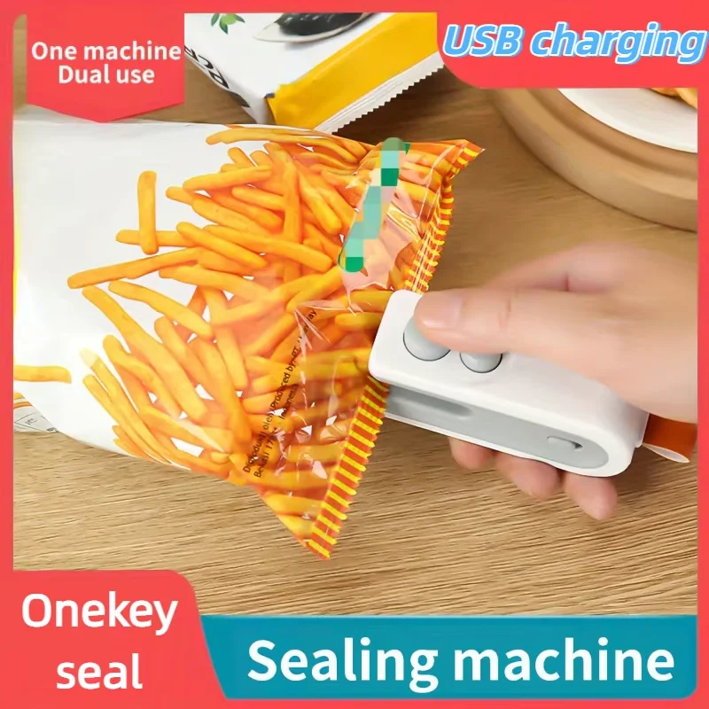 Electric Heat Bag Sealing Machine USB Charging magnetic attraction 2in1 Seal Cutting Handheld Plastic Bag Heat Sealer 2026 1