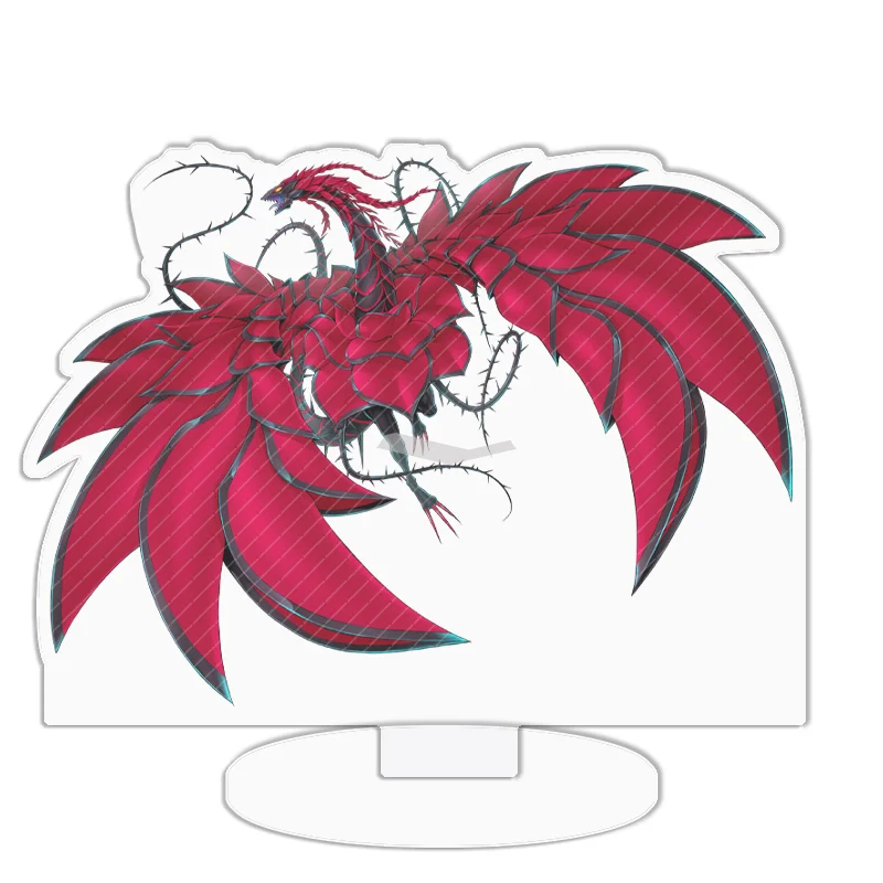 Acrylic Standing Sign: Black Rose Dragon & Dark Magician Anime Decor