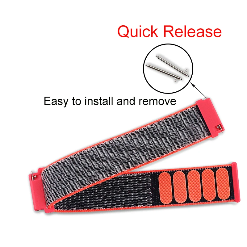 Premium Loop Woven Nylon Wrist Strap - Sport Bracelet Watchband Accessories