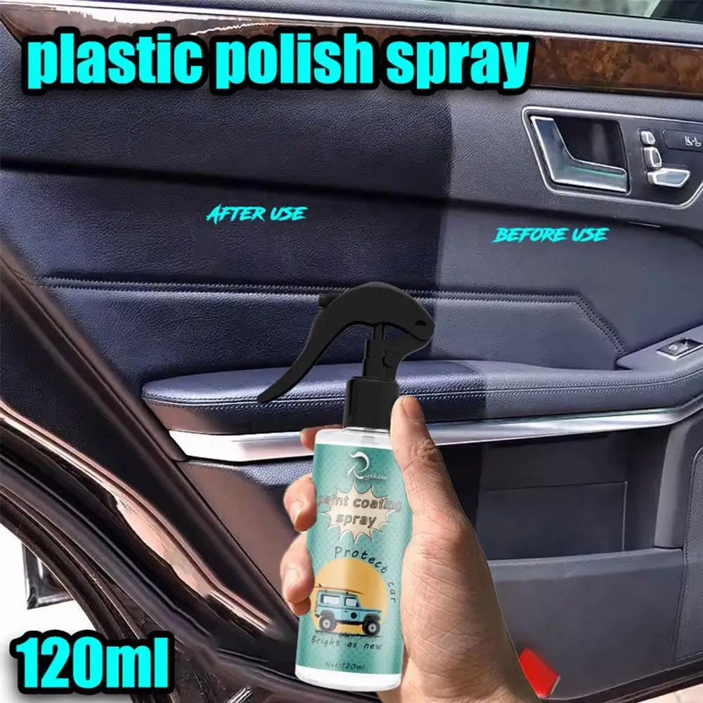 

Automotive Plastic Refurbishment Agent Car Interior Dust-proof Dashboard Panel Refurbishment Polishing 120ml Wax Agent Prod T7U1