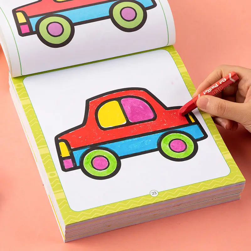 

Children's coloring 2-6 year old baby graffiti picture book Drawing book Children's picture book Painting book Libros Art Livros