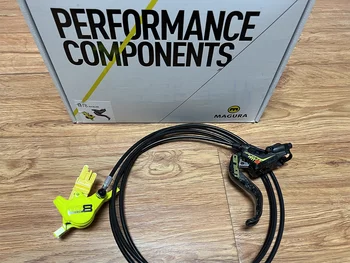 Freno a disco idraulico Magura MT8 Raceline |   Vincitore del premio a 4 pistoni |   Giallo fluorescente in edizione limitata |   DH/Enduro MTB