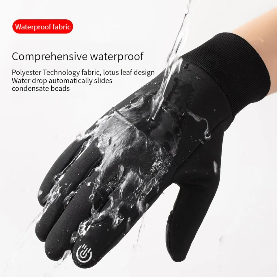 GTUBIKE Winter Men's Women's Warm Gloves Windproof Waterproof Touchscreen Gloves Outdoor Running Fishing Cycling Skiing Gloves