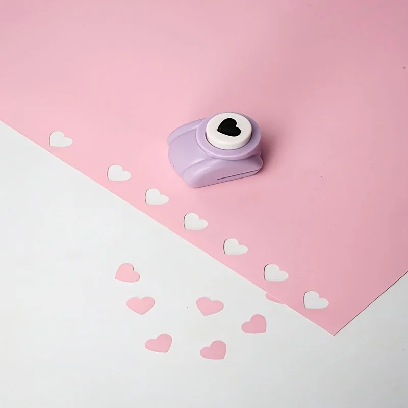 1개 하트 모양 종이 펀치 - DIY 스크랩북킹, 카드 제작, 저널링 및 공예용 스테인리스 펀치 | 수공예품