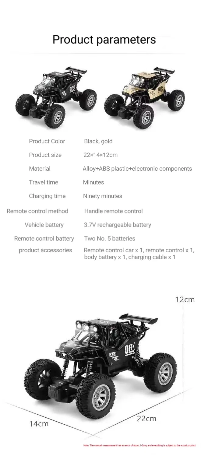 Camion monstre radiocommandé à grande vitesse