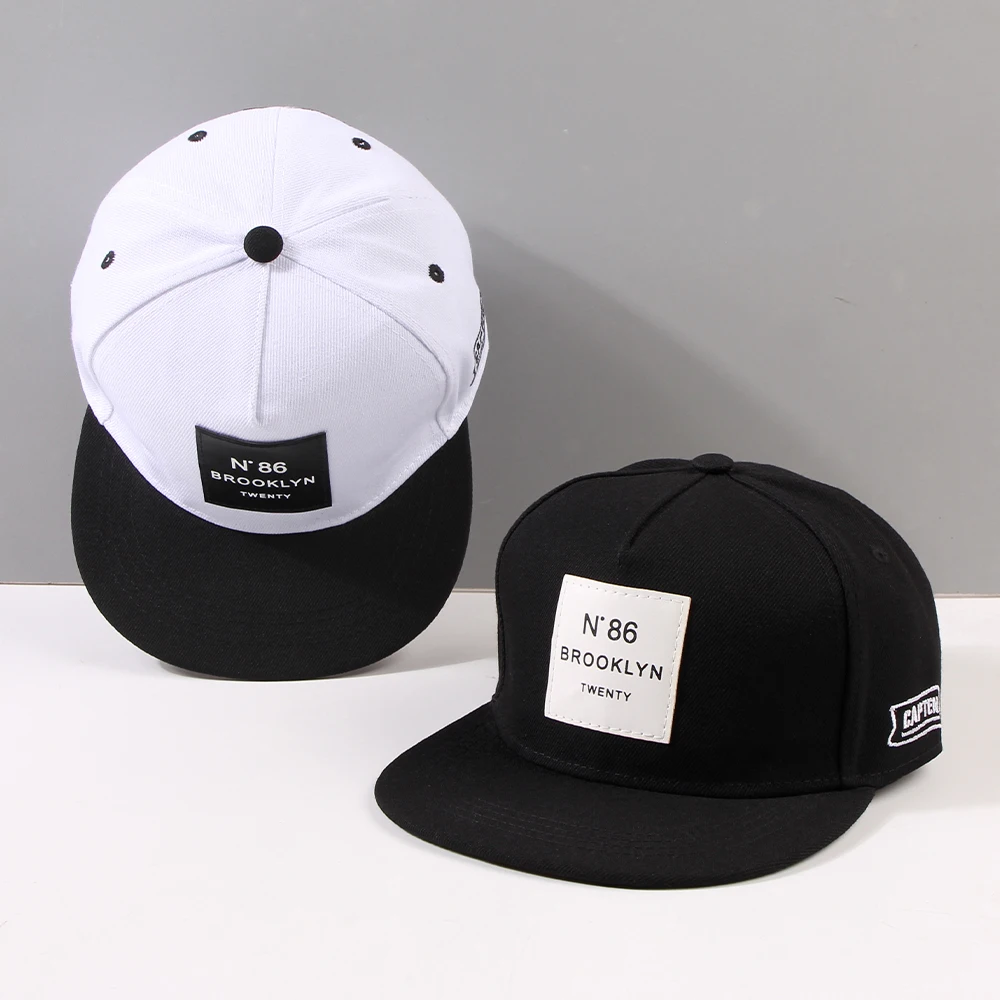 Baseball Caps 1 MEN'S AND WOMEN'S Fashionable Letter N86 Sewn Label Flat Brim Hip-hop Hat Outdoor Personalized Casual Baseball Cap