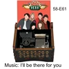 Sitcom Friends Wooden Music Box DIY Musical I Will Be There for You Mechanical Friendship Souvenir Christmas Party New Year Gift 2