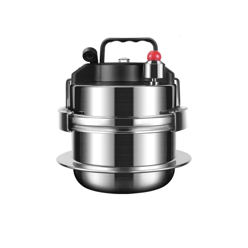 Stainless Steel Pressure Cooker Mini Pressure Pot Portable Quick Cooking Pot For Induction Ceramic Stove Gas Heating 1.6L