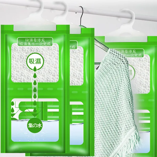 Bolsa absorbente de Humedad para armario, secador de aire higroscópico,  deshumidificador antihumedad, 3 bolsas - AliExpress