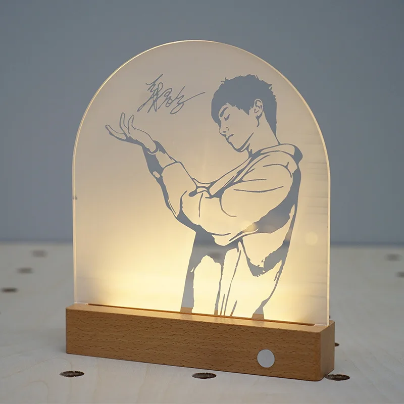 크리스마스와 여성 선물, 사용자 정의 사진 3D 램프, 아크릴 야간 조명