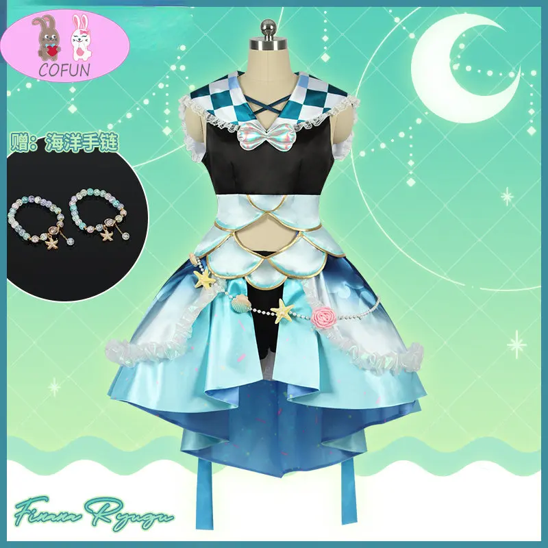 

COFUN Vtuber Nijisanji Finana Cosplay Costume Dress Halloween Carnival Party Suit Fashion Uniform lovely Outfit Clothing 2022