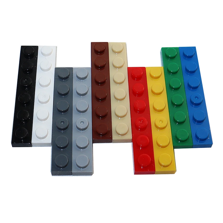 Фото Конструктор MOC детский, 50 шт., 1x6 точек, 3666 №2