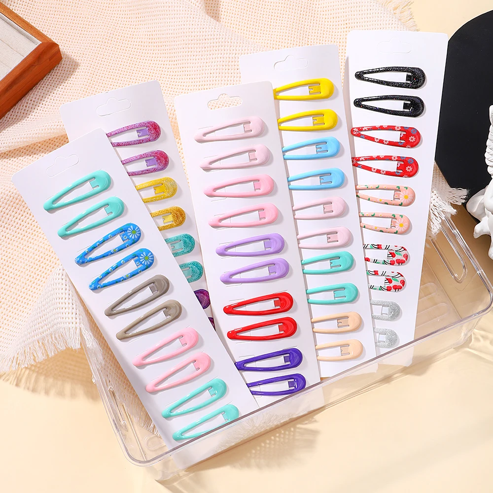 10Pcs/set Kids Colorful Dopamine Hair Clip for Girl Water Drops Bangs Clip Hairpins Baby Broken Hair BB Clips Headwear Wholesale сефагрейн 15 мл cephagraine nasal drops charak