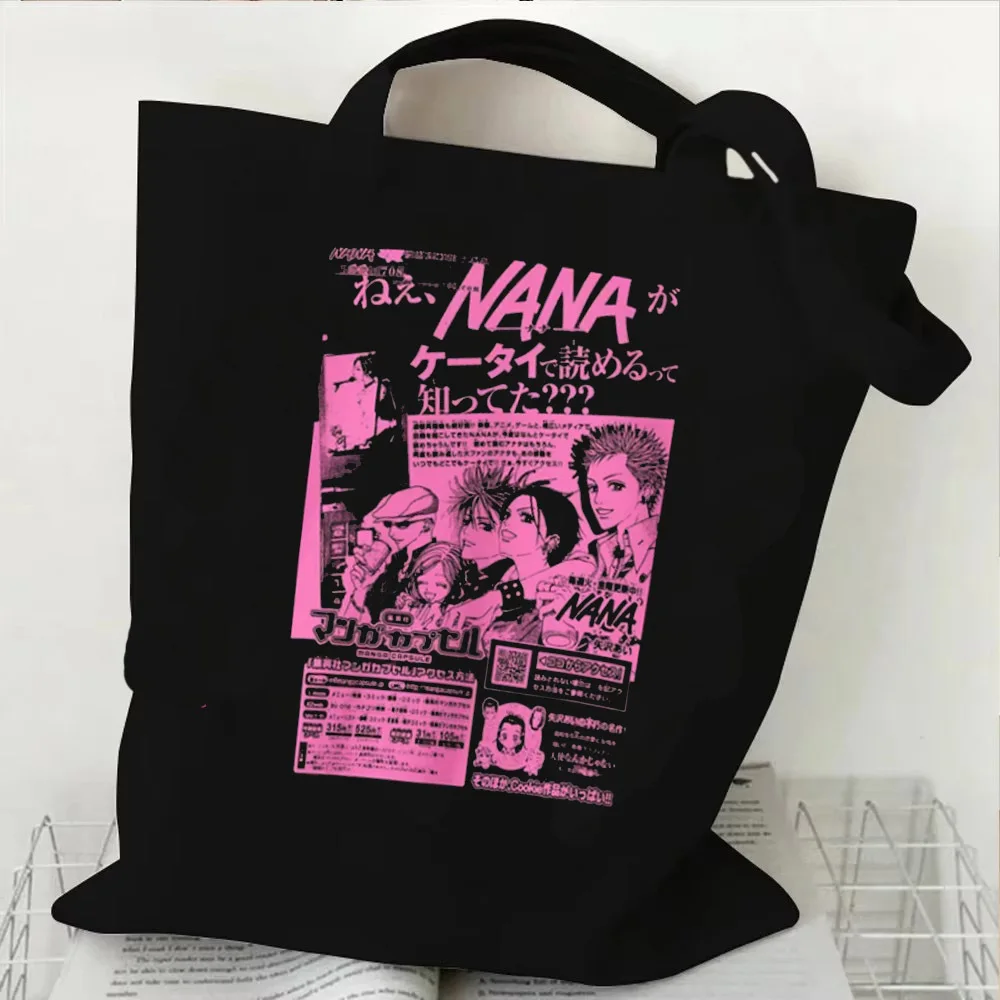 Borsa tote pieghevole da donna Nana Osaki, borsa della spesa in tela