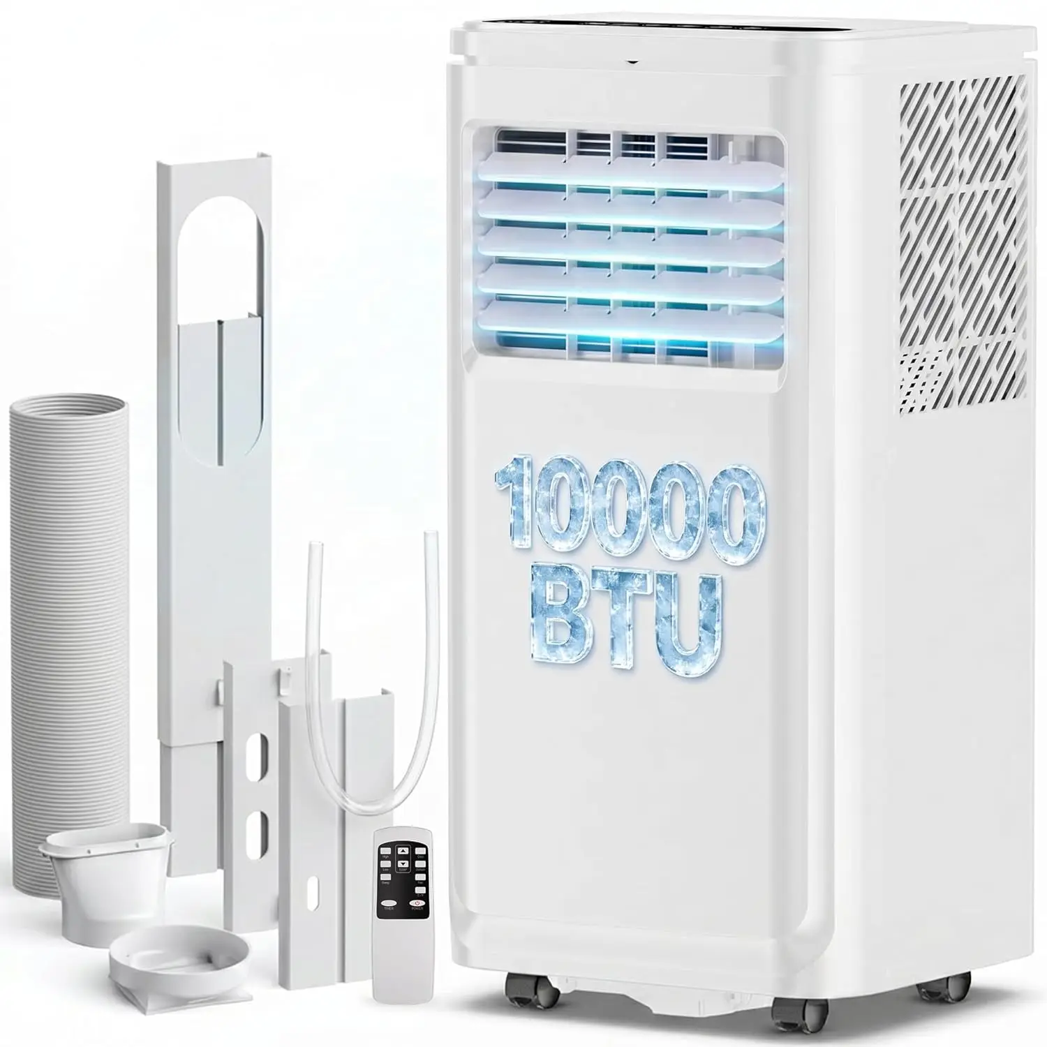 10000 BTU Portable Air Conditioners,3-IN-1 Portable AC Unit With Fan & Dehumidifier,Remote Control,24H Timer,Sleep Modes,Cools R