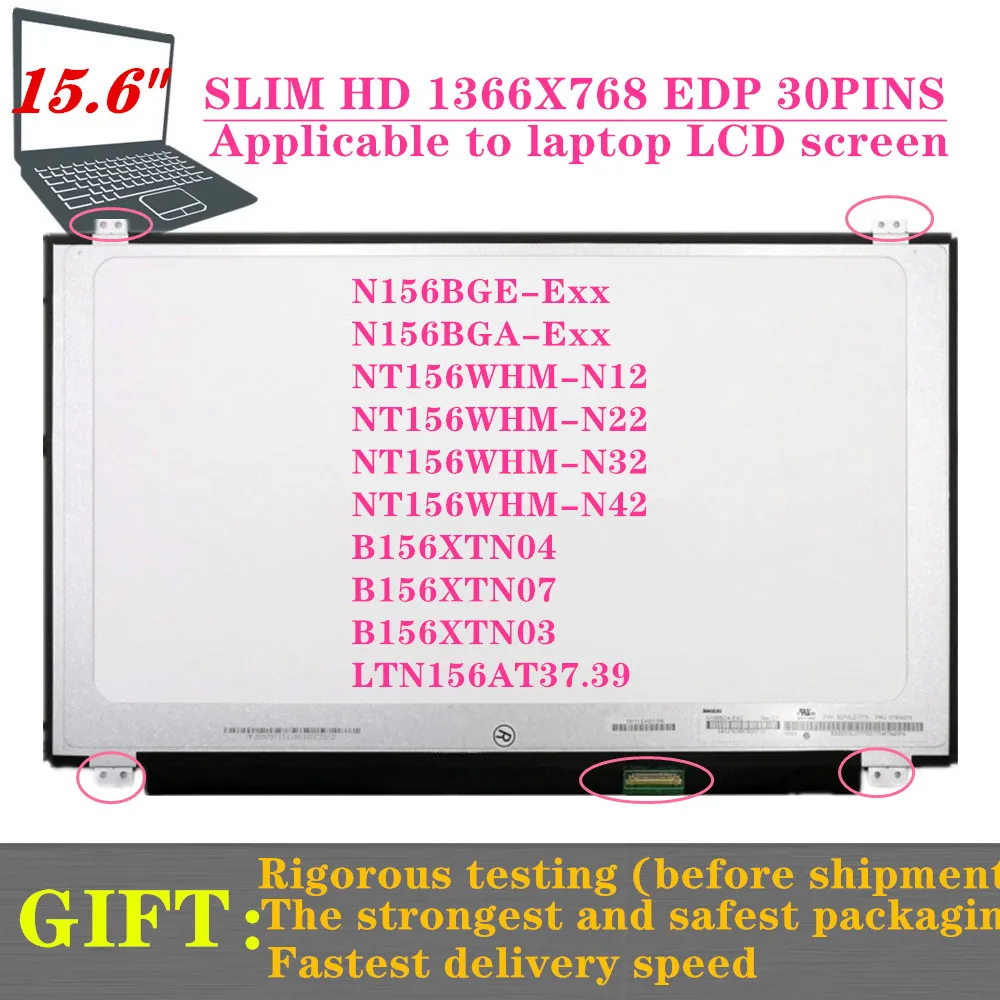 Polegada Fino Nt156whm-n42 N156bge-eb2 Ltn156at37 B156xtn04.0 Lp156whb tp D541n a1 para Asus Laptop Exibição 1366*768 Pinos 30 15.6