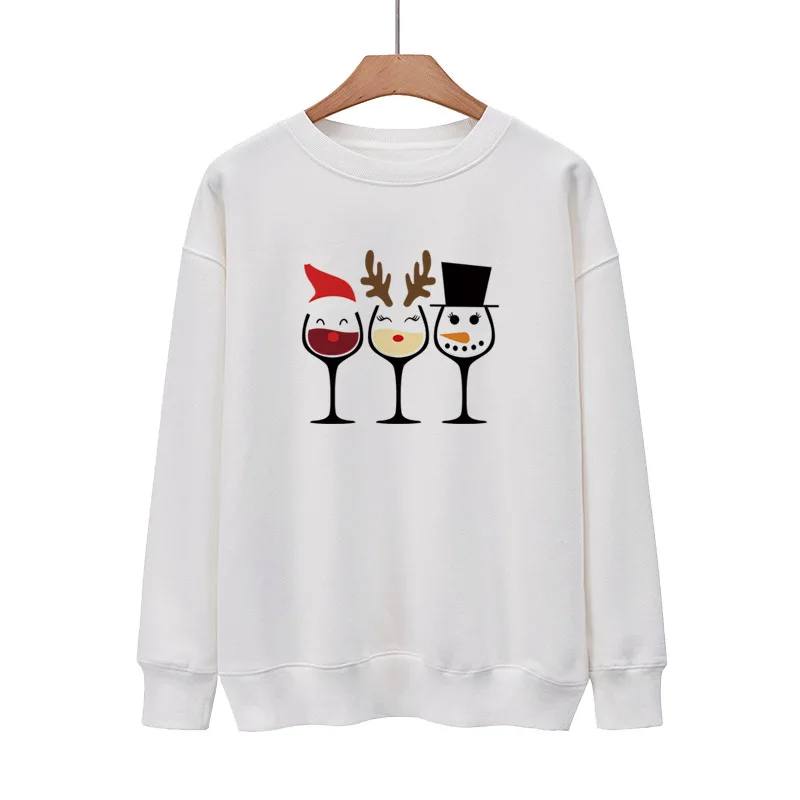 YRYT Christmas element printing jumper in the spring and autumn round collar fashion loose leisure fleece jacket
