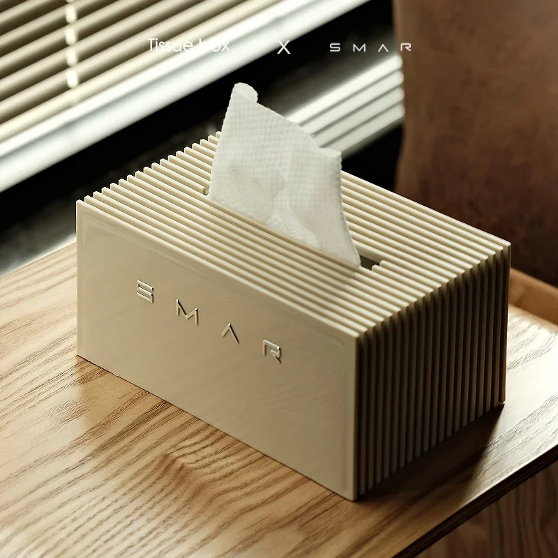 Nordic Italy Style Tissue Box Light Luxury Cream Style Home Paper Box Creative Table Desktop Napkins  Face Towels Storage Box 2