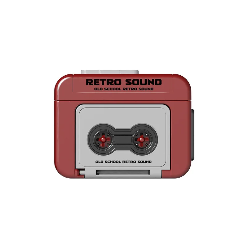 Vintage Mini Cassette Recorder Key Chain – Retro Music Player Keyring Gift