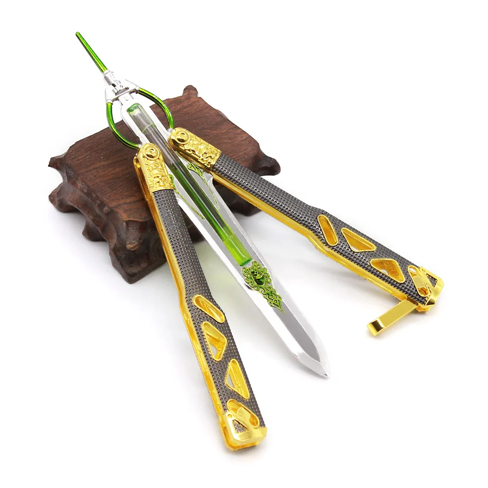 APEX Legends Games Couteau en métal Octane Heirloom sûr et durable sans  bord Outil d'entraînement porte-clés Armes Modèle Jouets Cadeau B :  : Jeux et Jouets