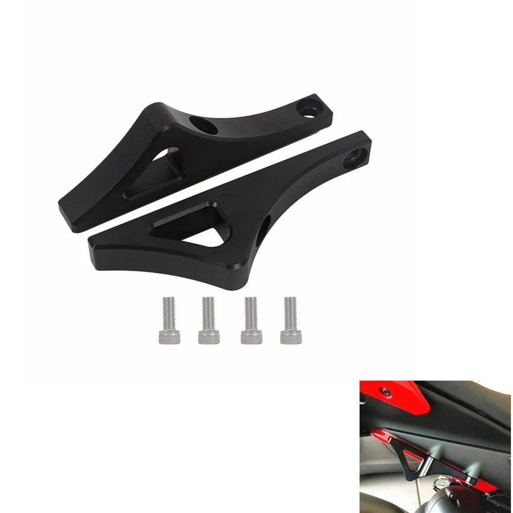 Motorcycle Tie Down Hook Aluminum Foot Peg Blanking Plates for Ducati Panigale V4 V4S 2018 2019 2020 2021 motorcycle accessories cnc aluminum quick release black keyless fuel gas tank cover cap case for ducati panigale v2 2020 2021