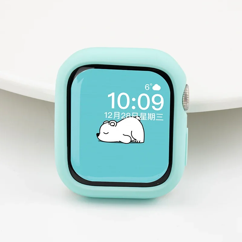 Colorful Silicone Apple Watch Protective Case - Cute Bumper Cover