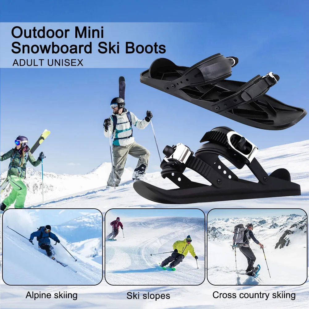 Ski Boots Mini Skis Snowblades for Winter