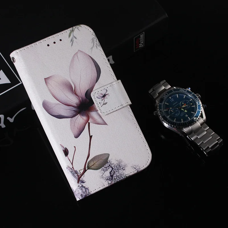 Artistic Flip Leather Magnetic Phone Case - Premium Painted Design