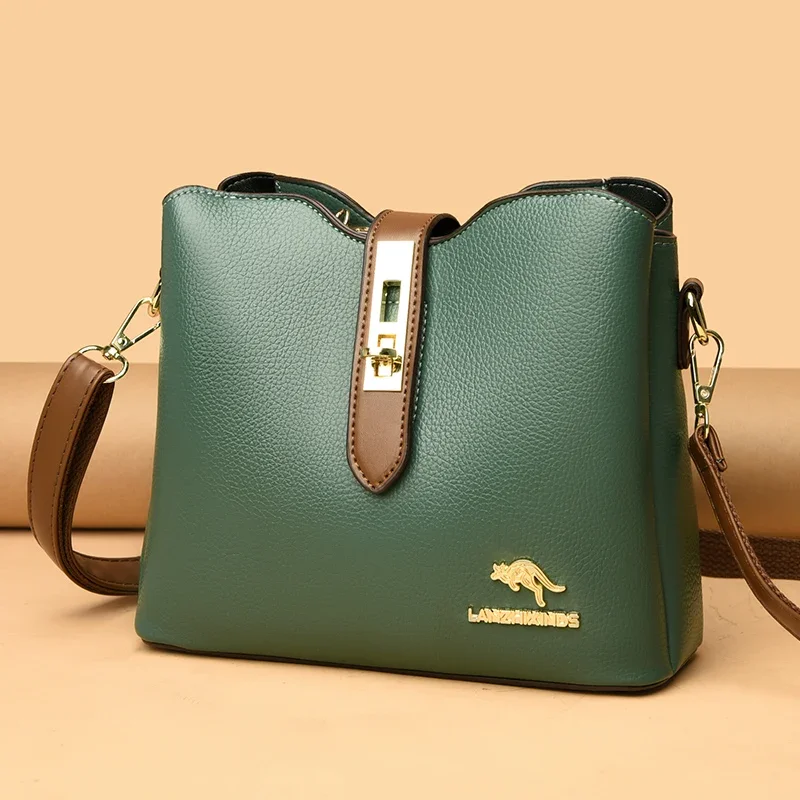 バッグ・カバンその他 Lienne Side Zipper Leather Shoulder Bag Unisex 2 Colors Genuine Leather Crossbody Bags Women | Bag Genuine Leather