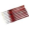 9Pcs/Set Miniature Paint Brush Kit Professional Sable Hair Fine Detail Art Model Tools FL 6