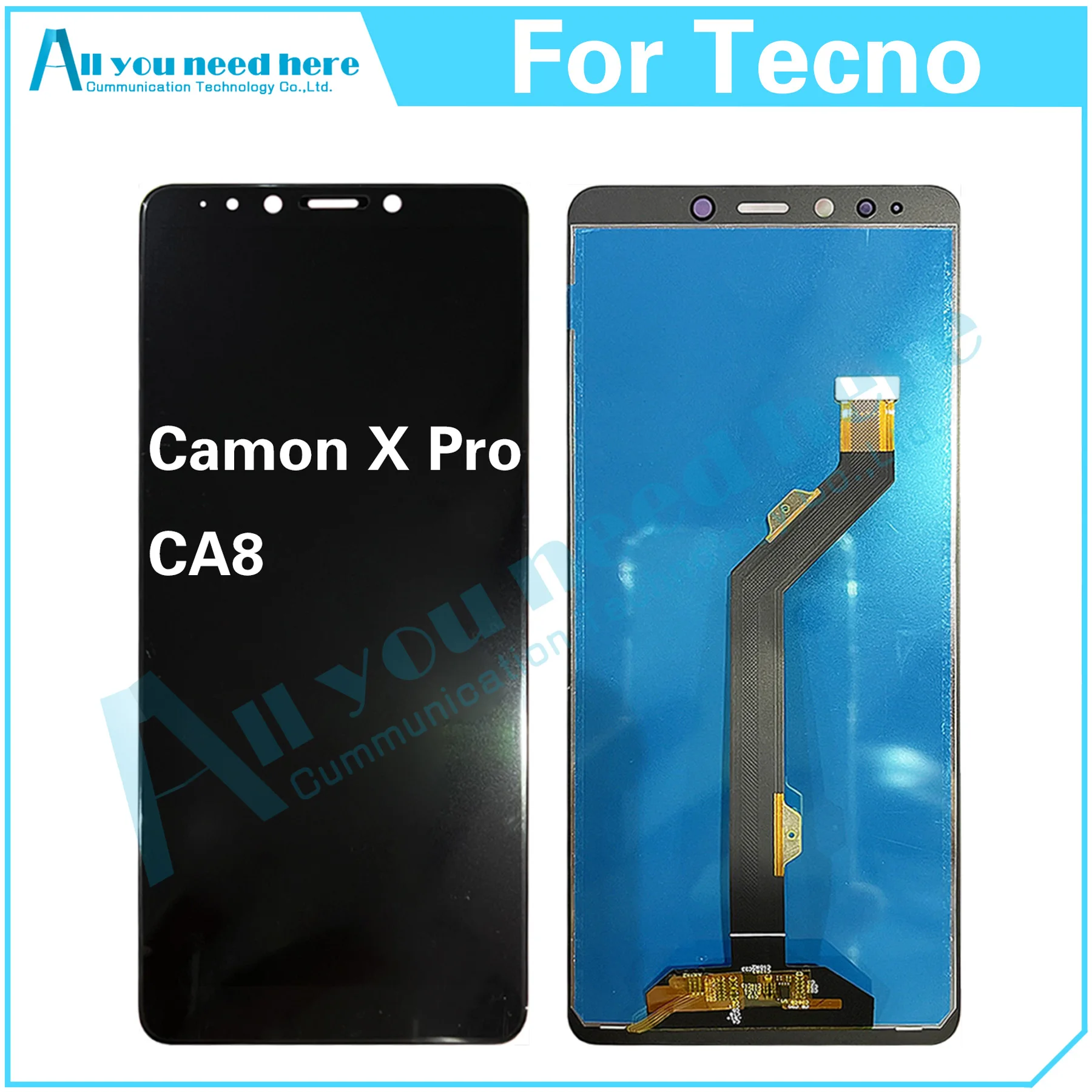 

100% Протестировано для Tecno Camon X Pro CA8 LCD дисплей кодирующий преобразователь сенсорного экрана в сборе запасные части для замены